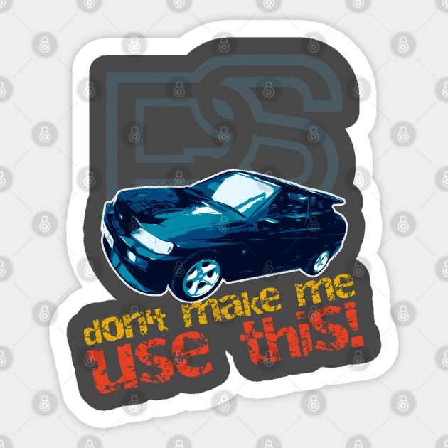 Ford Escort Cosworth Sticker by Limey_57